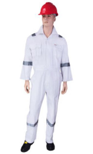 Reflective Coverall - White