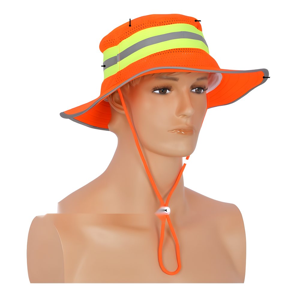 Full Brim Cap with Reflective Tape